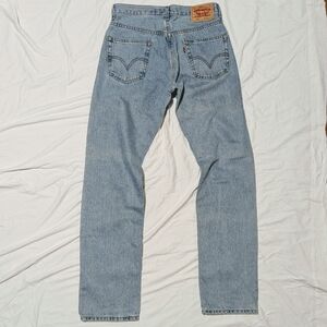 Levi's Levi 505 Regular Fit Jeans Blue Denim 30/34 Classic Men's